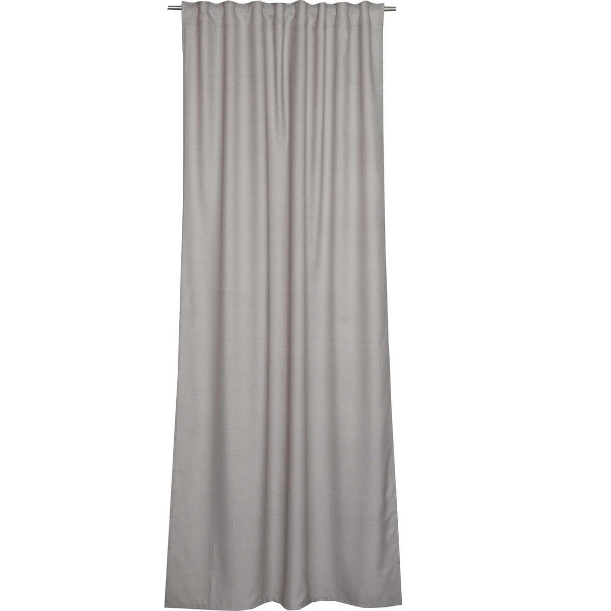 BLICKDICHTER SCHLAUFENVORHANG METRIC - Grau, Textil (130/0.5/250cm) - Esprit