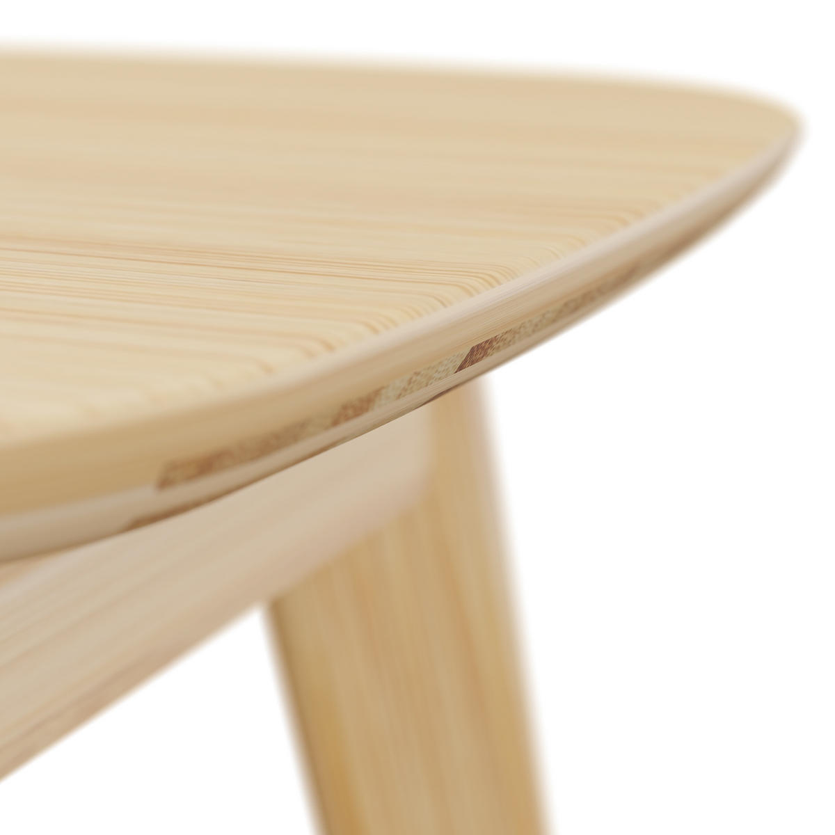 ESSZIMMERHOCKER - Hellbraun, Holz (33/46/33cm) - Relaxdays