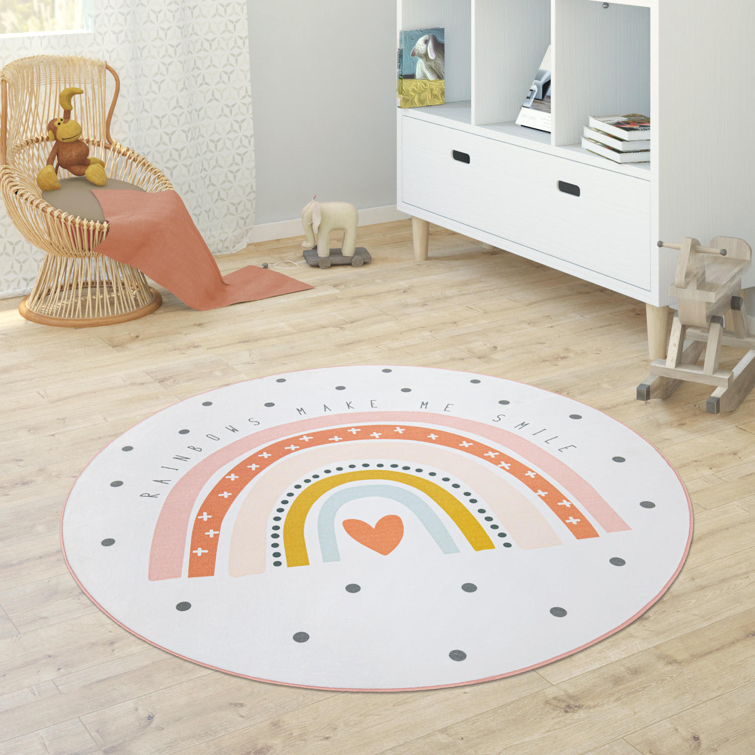 KINDERTEPPICH 150/150 cm Chicos 552 - Creme, Textil (150/150cm) - Paco Home