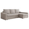 ECKSOFA Harbor, Seite: Rechts - Beige/Schwarz, Holz/Kunststoff (253/148cm) - MIRJAN24