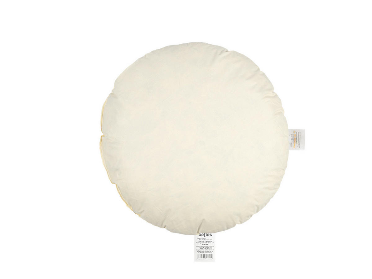 FEDERKISSEN Publik rund 50 cm Ø - Creme, Textil (50/50cm) - beties Heimtextil