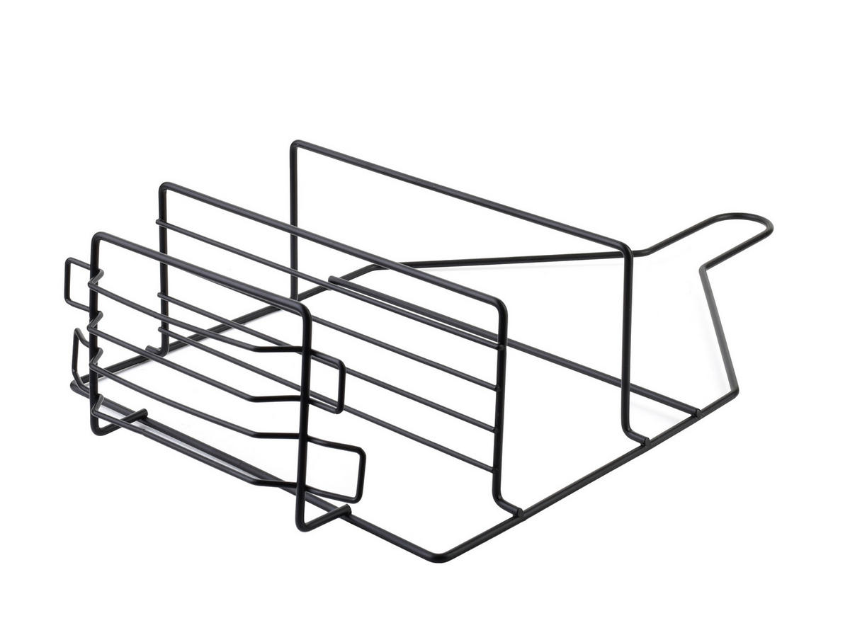 BADEZIMMERREGAL Carl 23/9,5/41,5cm Schwarz - Schwarz, Metall (23/41.5/9.5cm) - Mondex