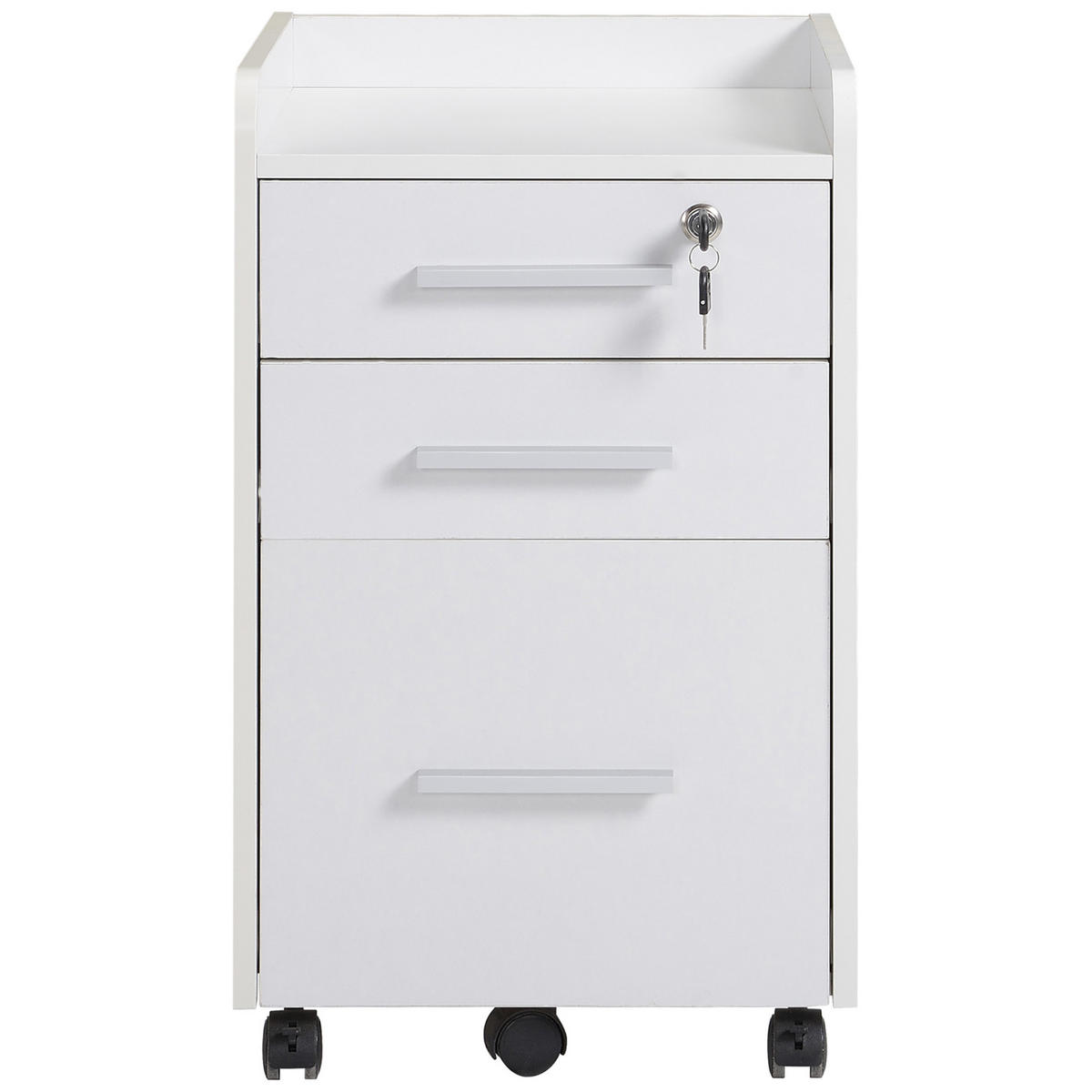 ROLLCONTAINER DE-14486 Weiß - Weiß, Holzwerkstoff (40/65/39cm) - ComfortXL