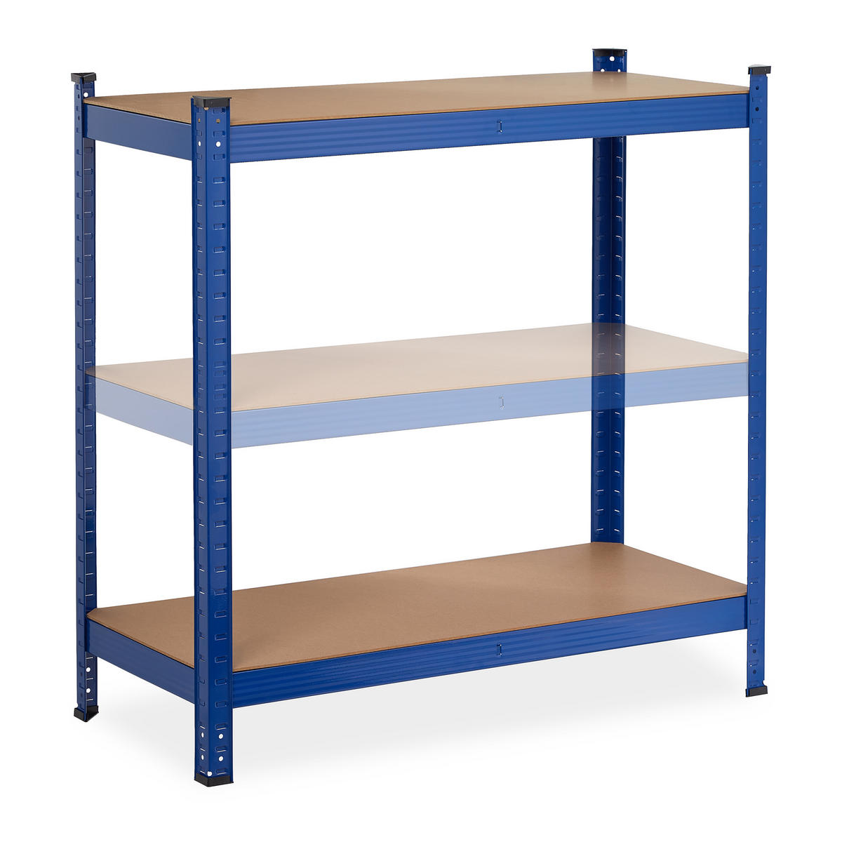 SCHWERLASTREGAL - Multicolor, Holzwerkstoff/Kunststoff (90/180/45cm) - Relaxdays