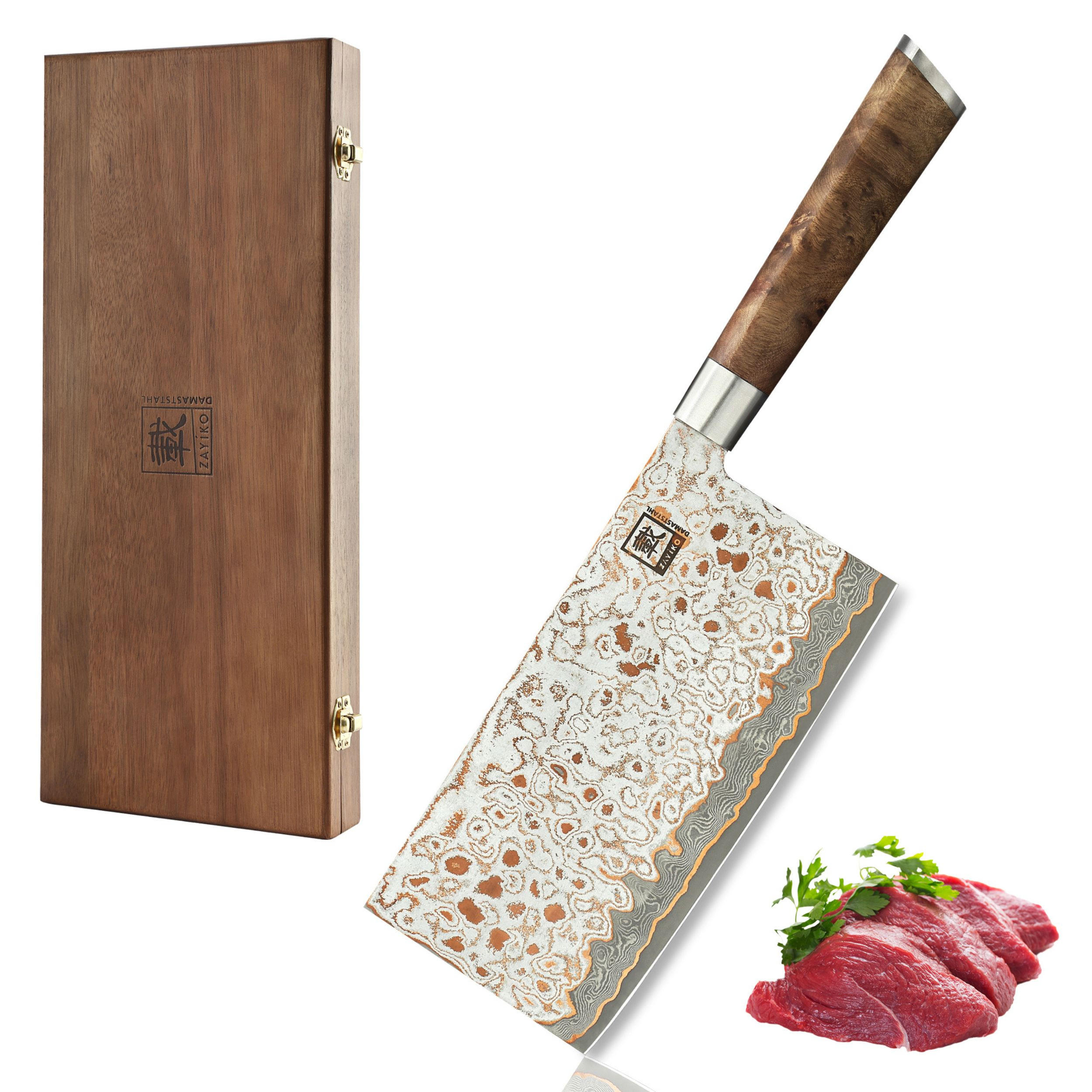 CHAI DAO 17,5 cm - Ahornfarben, Holz/Metall (32cm) - Zayiko