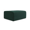 POUF Strukturstoff Stoff Grün - Dunkelgrün/Schwarz, Kunststoff/Textil (90/80/60cm) - Makamii