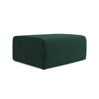 POUF Strukturstoff Stoff Grün - Dunkelgrün/Schwarz, Kunststoff/Textil (90/80/60cm) - Makamii