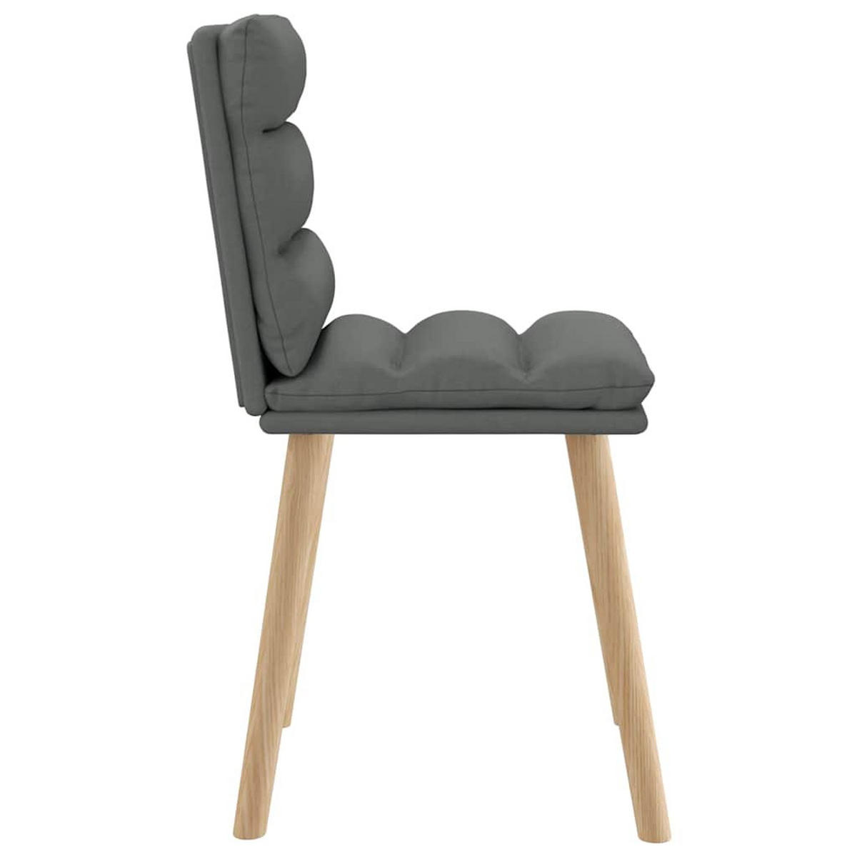 ESSZIMMERSTÜHLE 2 Stk. Dunkelgrau Stoff 45*54*86cm - Dunkelgrau, Metall (45/86/54cm) - ZMH