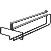 UNTERSCHRANK-GLASHALTER Tower 2463 schwarz 11x26x7 cm - Schwarz, Metall (26/11/7cm) - Yamazaki