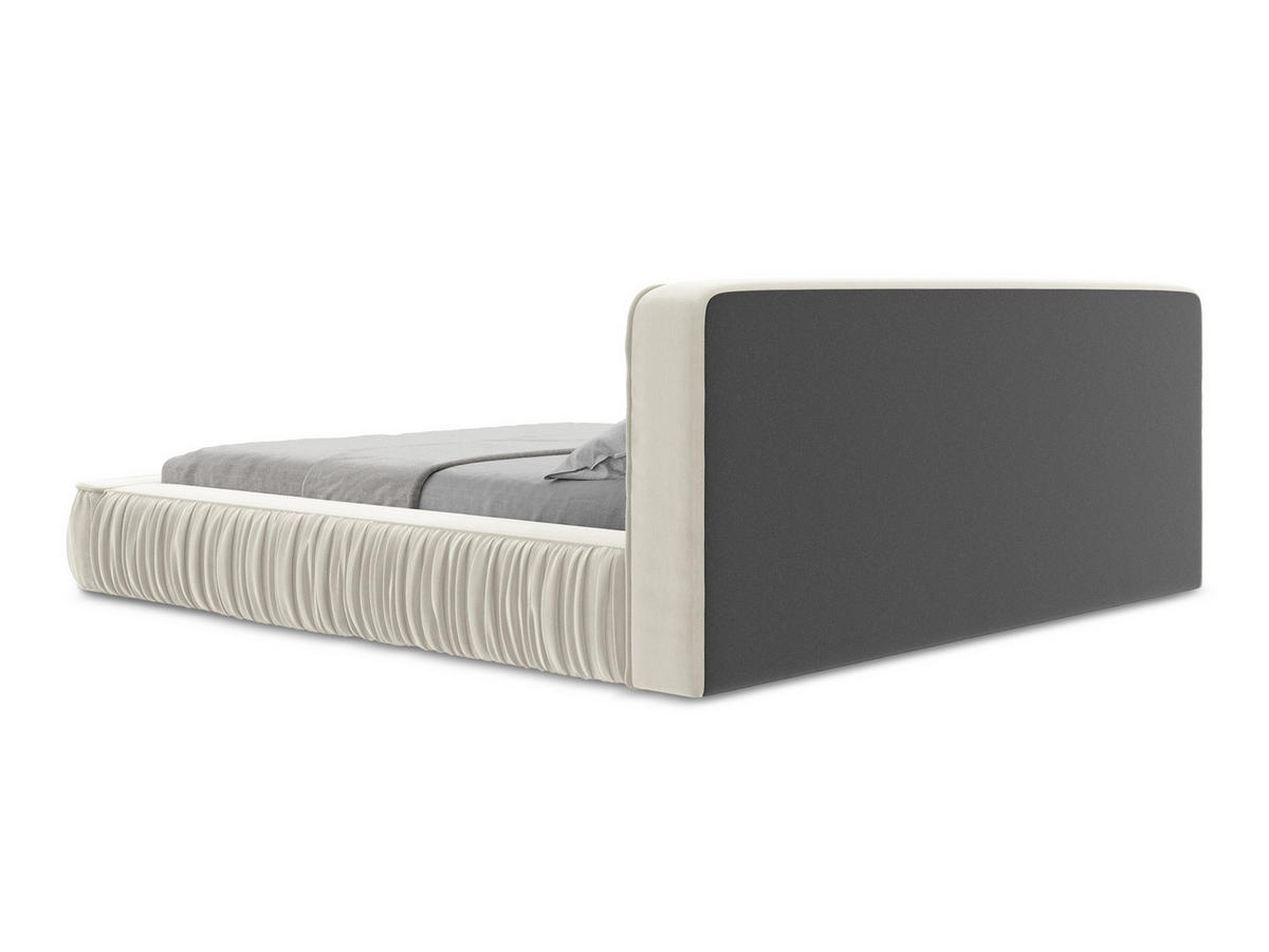 POLSTERBETT mit Bettkasten und Lattenrost 178x238 Beige - Beige/Creme, Kunststoff/Textil (140/200cm) - Makamii