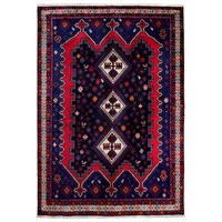 TEPPICH Afshar Blau 230/161 cm Schurwolle - Blau, Textil (161/230cm) - Looma