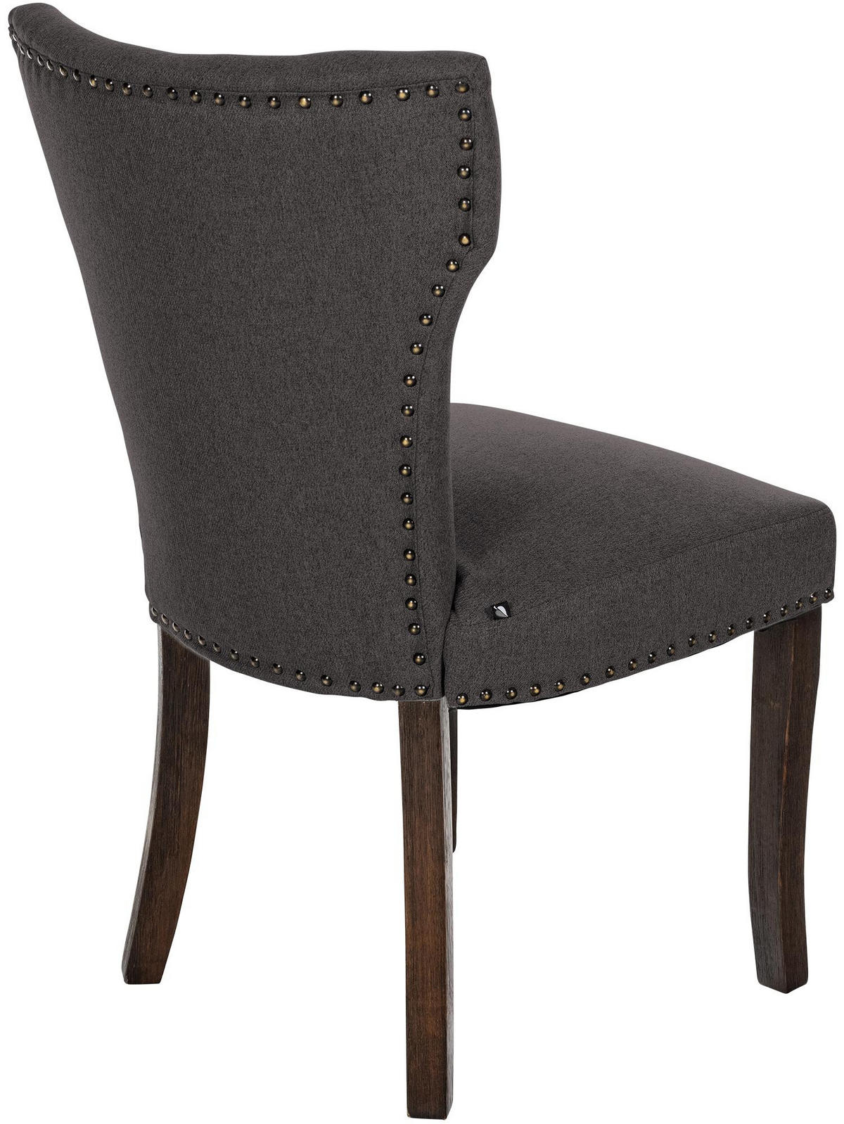 WOHNZIMMERSTUHL Stoff dunkelgrau - Dunkelgrau, Holz/Textil (52/90/59cm) - CLP