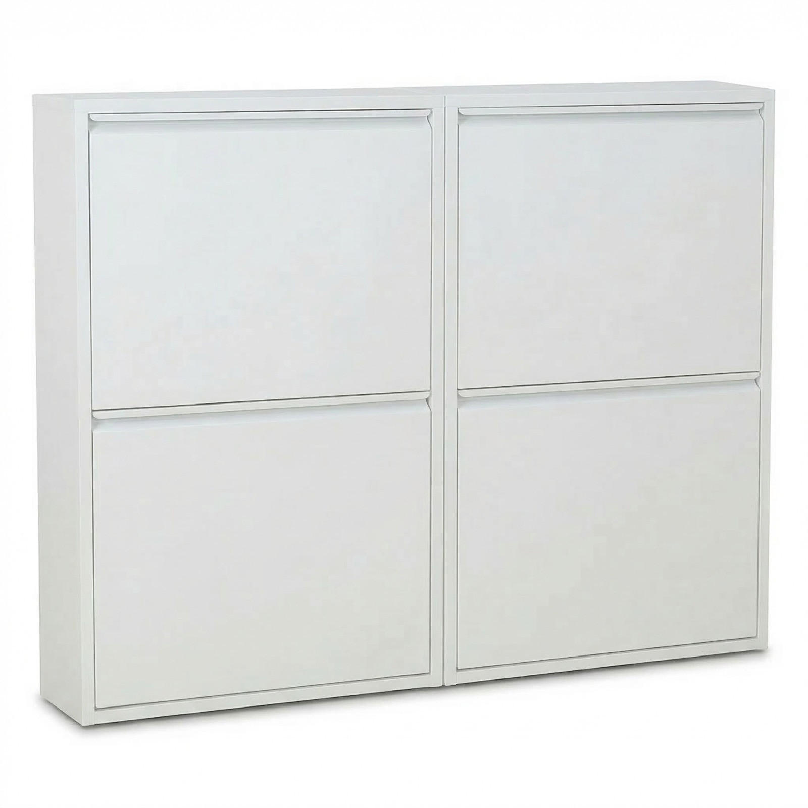 SCHUHSCHRANK Pisa Weiß 100/16/73 cm - Weiß, Metall (100/73/16cm) - ebuy24