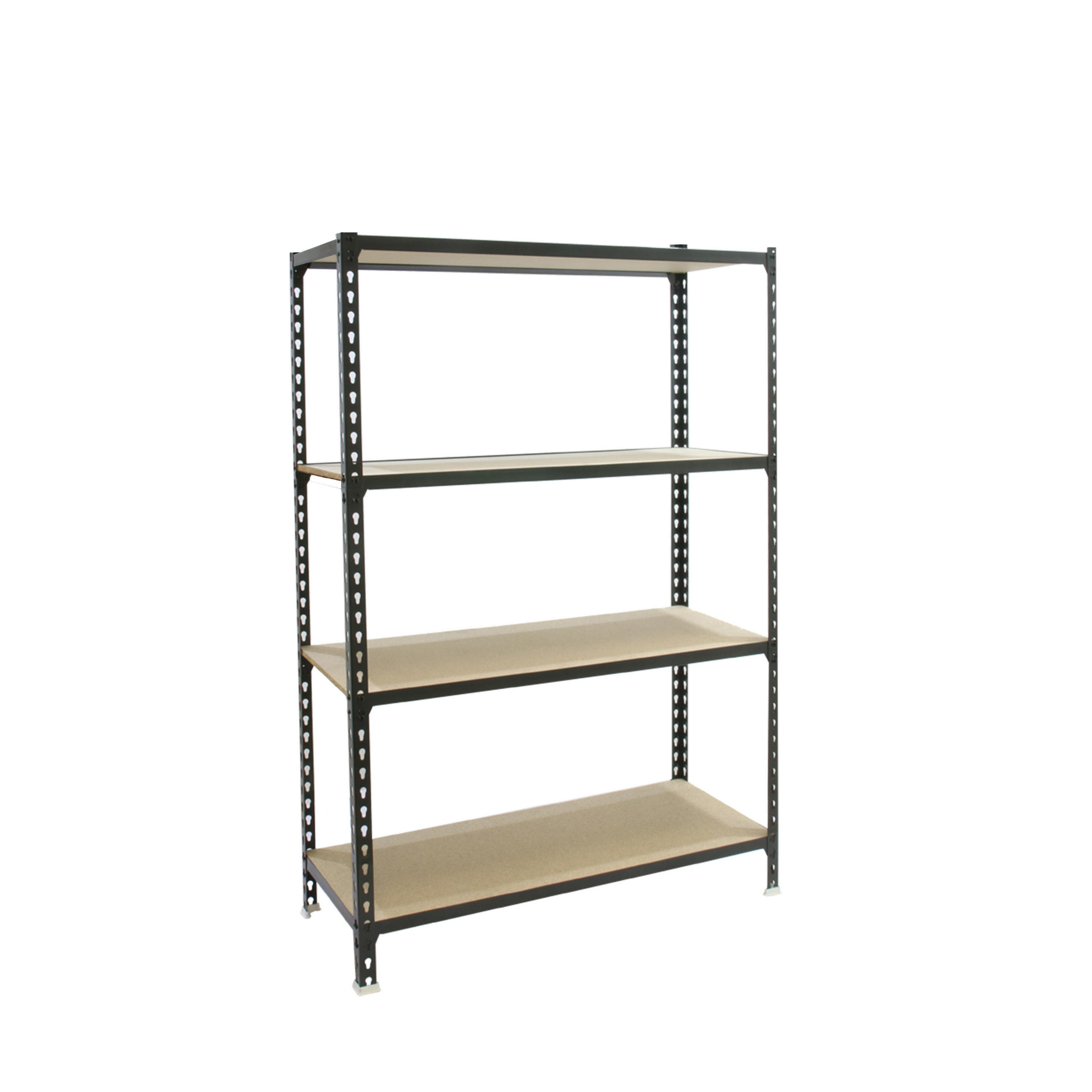 SCHWERLASTREGAL Mid Muli HxBxT 150 x 80 x 50 cm 4 Fachböden Fachlast 150 kg Anthrazit - Anthrazit, Metall (80/150/50cm) - PROREGAL