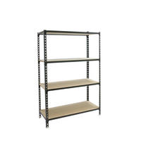 SCHWERLASTREGAL Mid Muli HxBxT 150 x 80 x 50 cm 4 Fachböden Fachlast 150 kg Anthrazit - Anthrazit, Metall (80/150/50cm) - PROREGAL