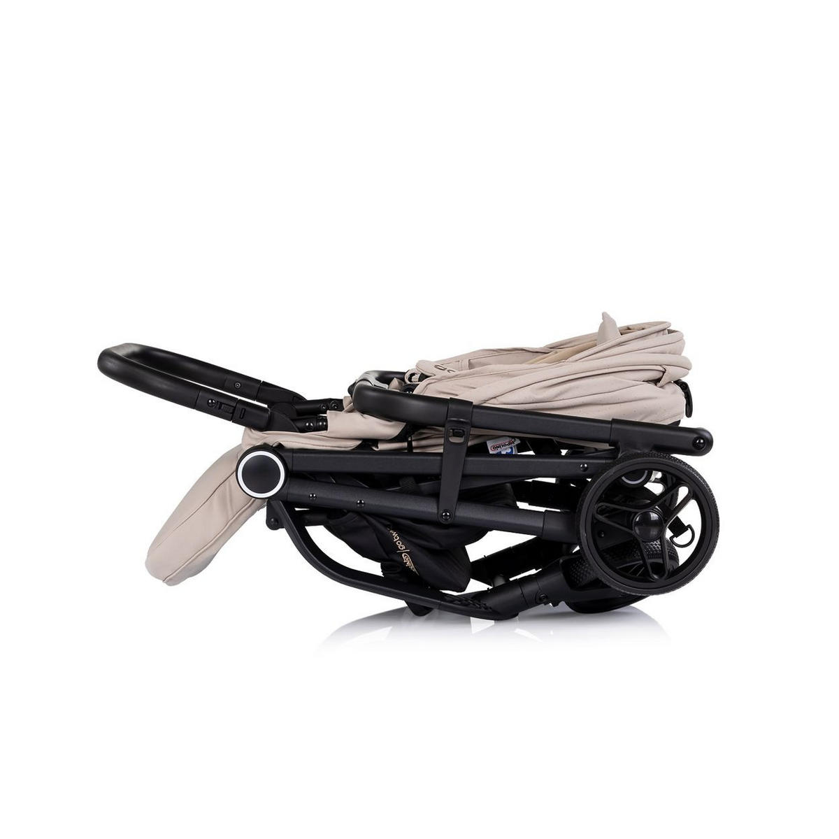 KINDERWAGEN Go Twistige Sitz drehbar PU-Reifen klappbar Federung Korb - Beige, Metall (70/55/103cm) - Chipolino
