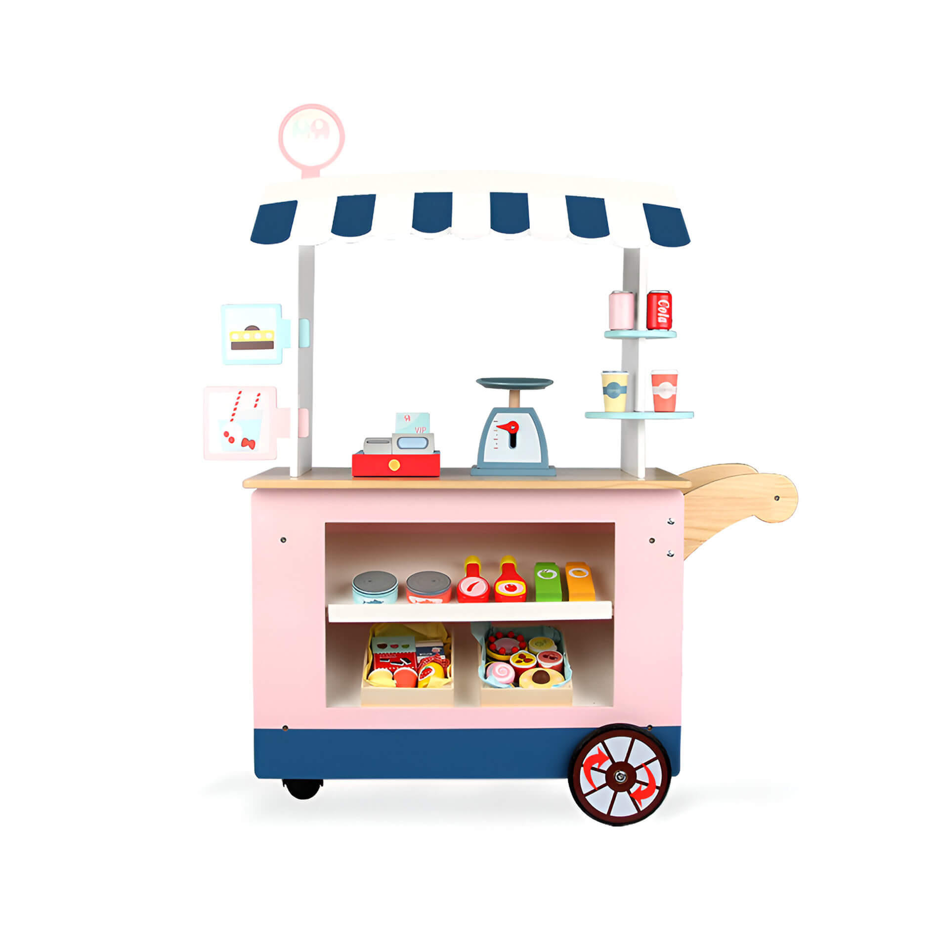 KINDERKAUFLADEN 30/74/102 cm - Multicolor, Holz (74/102/30cm)