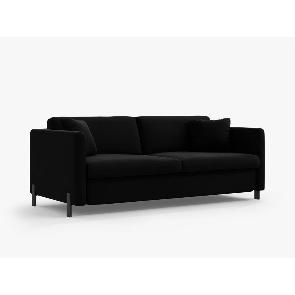 Thumbnail - Micadoni Sofa, Schwarz, Textil, 2-Sitzer, 102x80x182 cm, Hergestellt in Europa, Wohnzimmer, Sofas & Couches, Schlafsofas