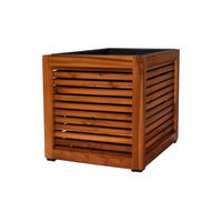 PFLANZKASTEN Colorado 3, 44,5 x 40,5 cm, Akazienholz, Braun - Braun, Holz (44.5/40.5/44.5cm) - dasmöbelwerk