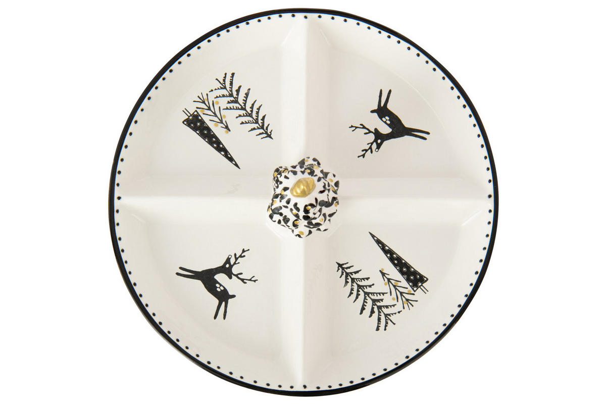 TABLETT DOLOMITE - Keramik - Weiß - Weiß, Keramik (28/12/28cm) - J-Line