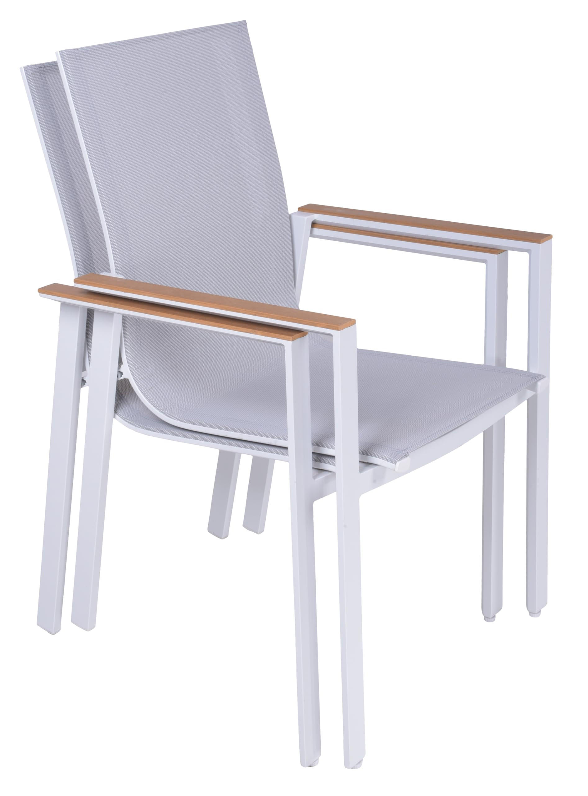 GARTENSTUHL 2er Set Julian Stapelstuhl - Braun, Kunststoff (56/90/60cm) - DELUKE