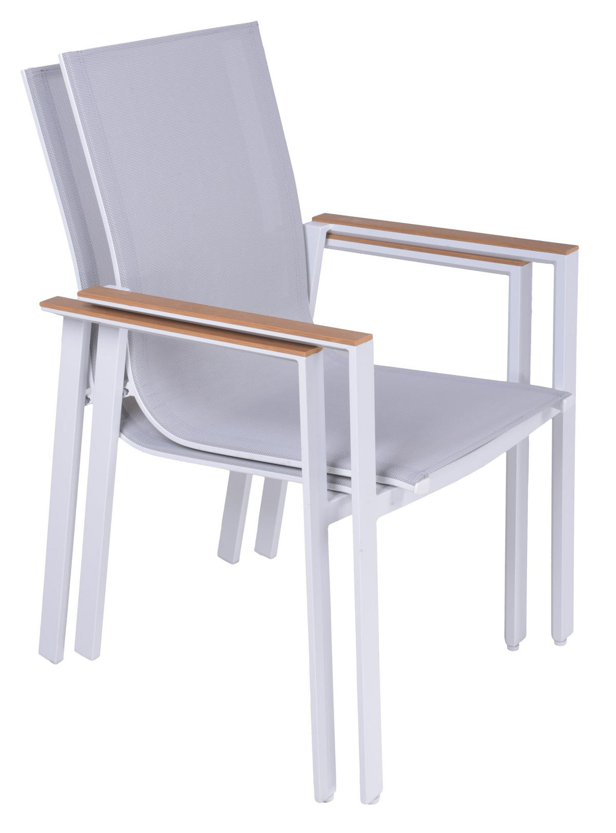 GARTENSTUHL 2er Set Julian Stapelstuhl - Braun, Kunststoff (56/90/60cm) - DELUKE