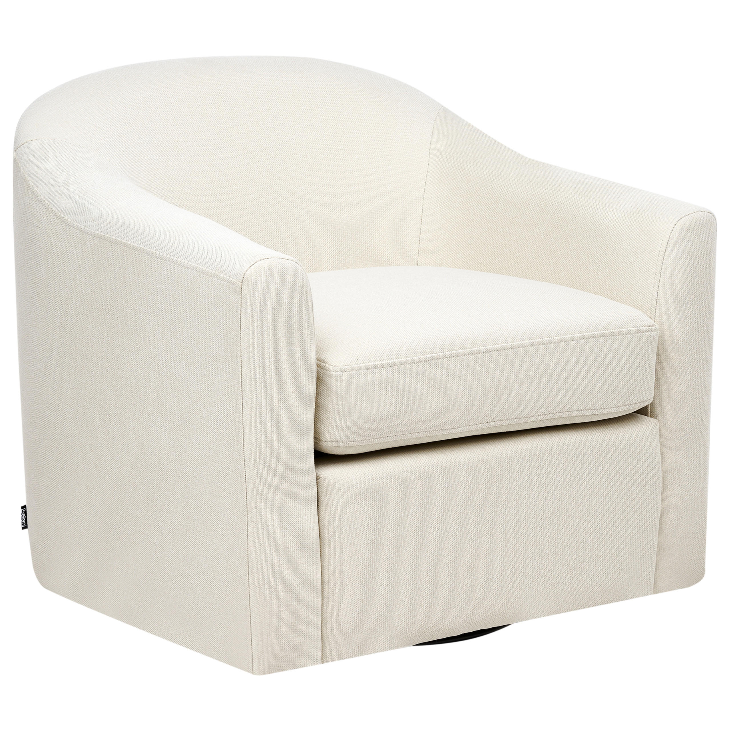 DREHSESSEL Stoff Hellbeige Magnor - Beige, Textil (76/74/73cm) - Beliani