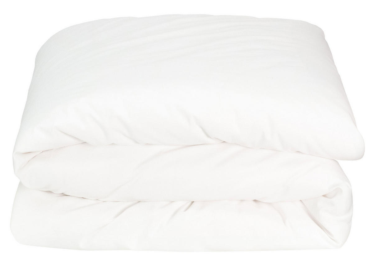 BETTWÄSCHE, 220x240 cm, 100% Baumwolle, Weiß - Weiß, Textil (240/220cm) - Zollner