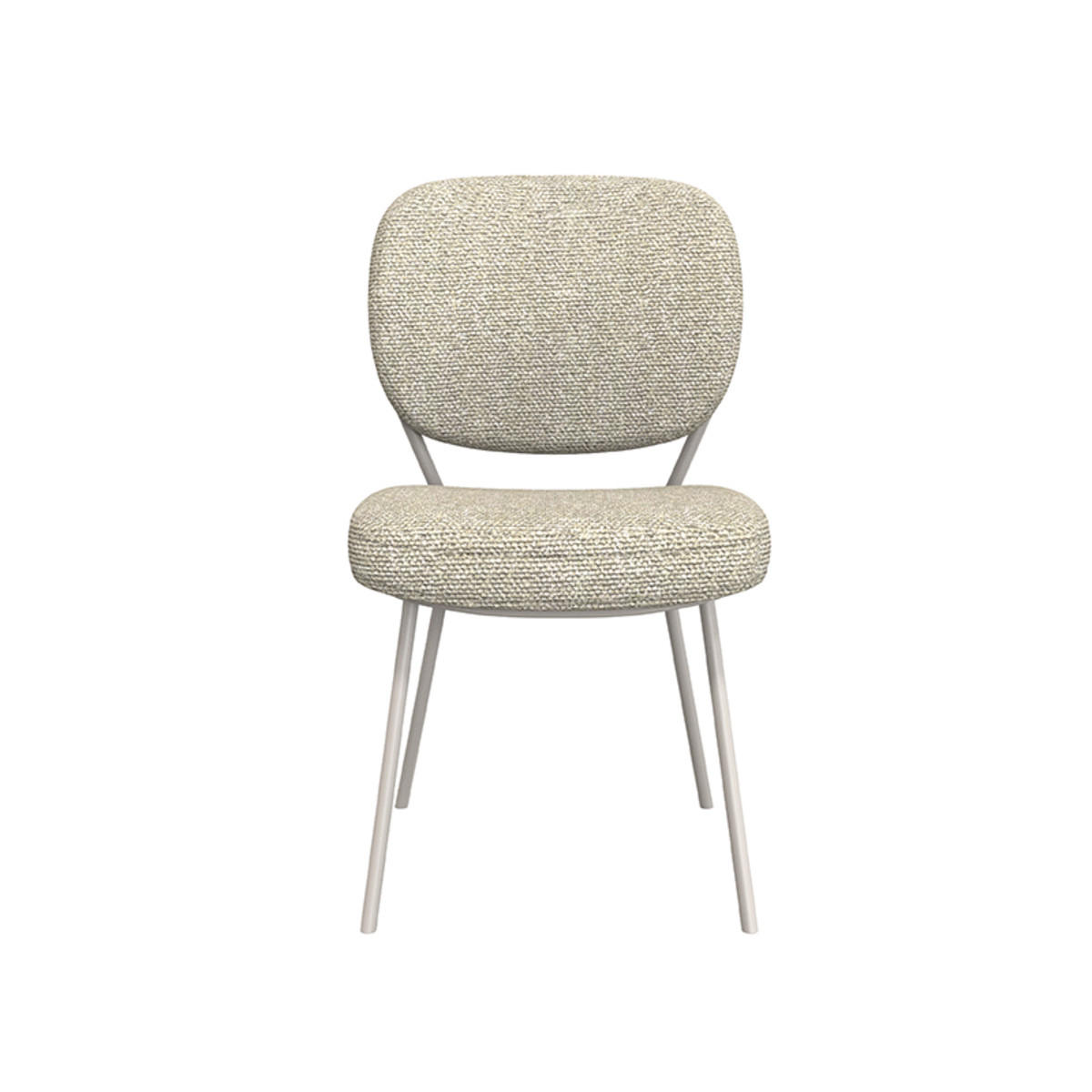 ESSZIMMERSTUHL Singapore Beige 63/49/90 cm 2er-Set - Creme, Textil (49/90/63cm) - LABEL51