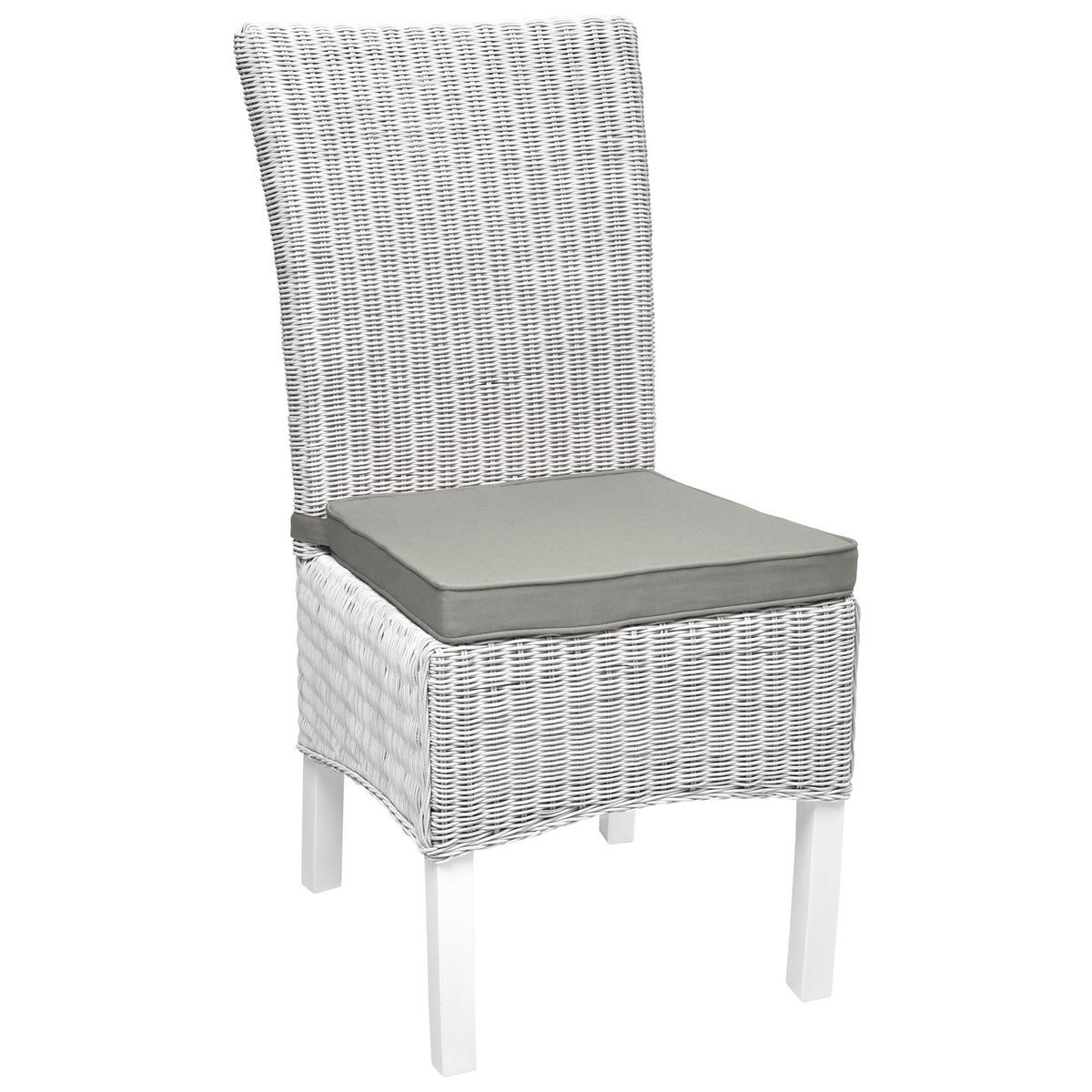 STUHLKISSEN Loft SK 45/40/5 cm Hellgrau 4tlg - Hellgrau, Textil (40/45cm) - Beautissu 