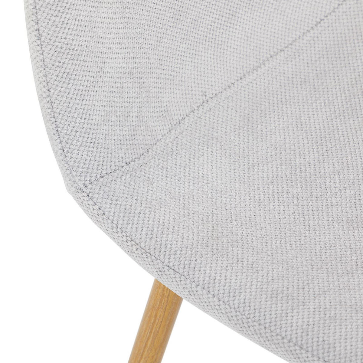 ESSZIMMERSTUHL PUNTA 4er-Set hellgrau - Hellgrau, Textil (45/86/53cm) - IDIMEX