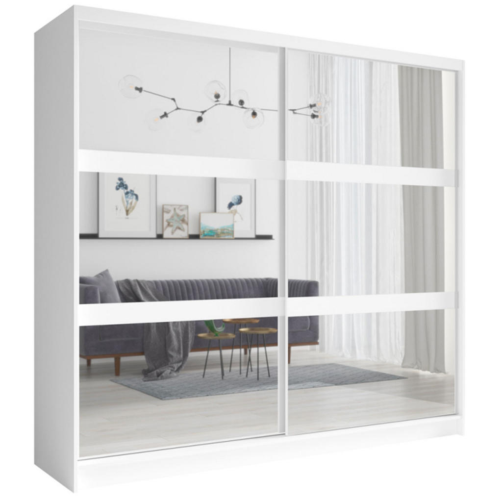 Thumbnail - Feldmann-Wohnen Schlafzimmer-Set, Weiß, Holz, 10 Fächer, 8 Schubladen, Rechteckig,Rechteckig, 180x200 cm, Schlafzimmer, ...