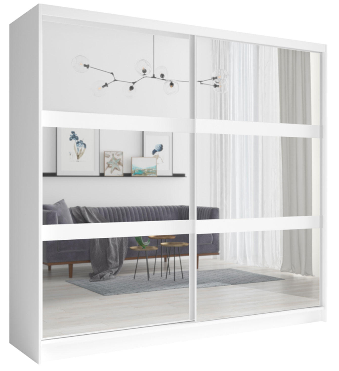 Thumbnail - Feldmann-Wohnen Schlafzimmer-Set, Weiß, Holz, 10 Fächer, 8 Schubladen, Rechteckig,Rechteckig, 180x200 cm, Schlafzimmer, ...
