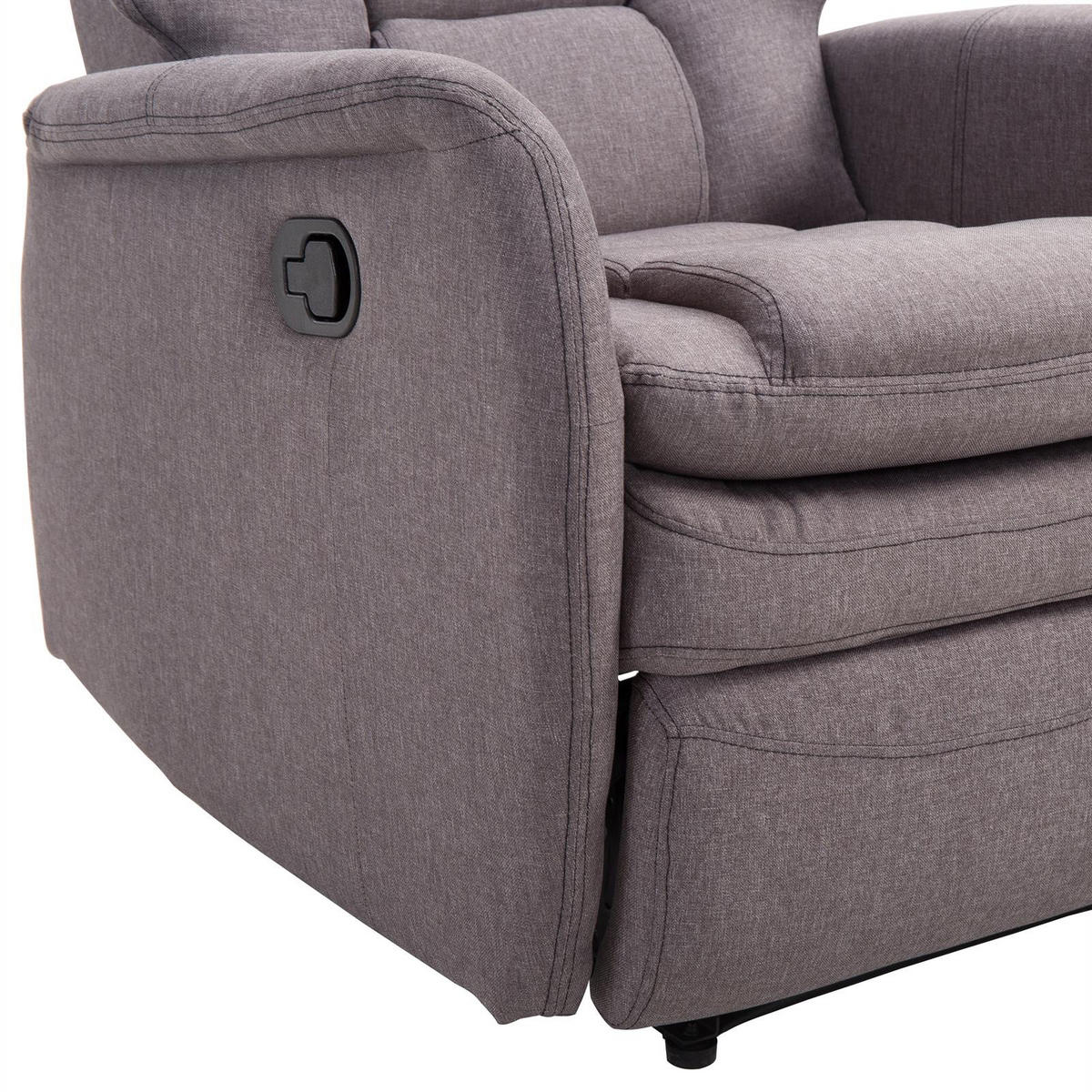 FERNSEHSESSEL RELAJO - Grau, Textil (72/106/87cm) - IDIMEX