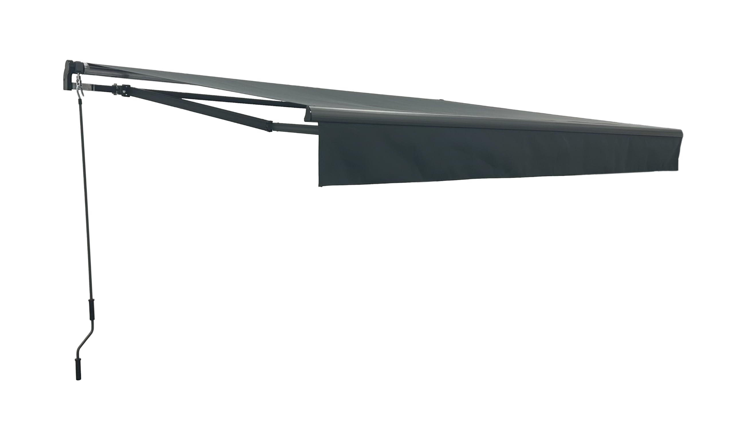 GELENKARMMARKISE Insbruk 300x200cm Anthrazit Balkonmarkise Gelenkmarkise - Anthrazit, Kunststoff (295/20/200cm) - DELUKE
