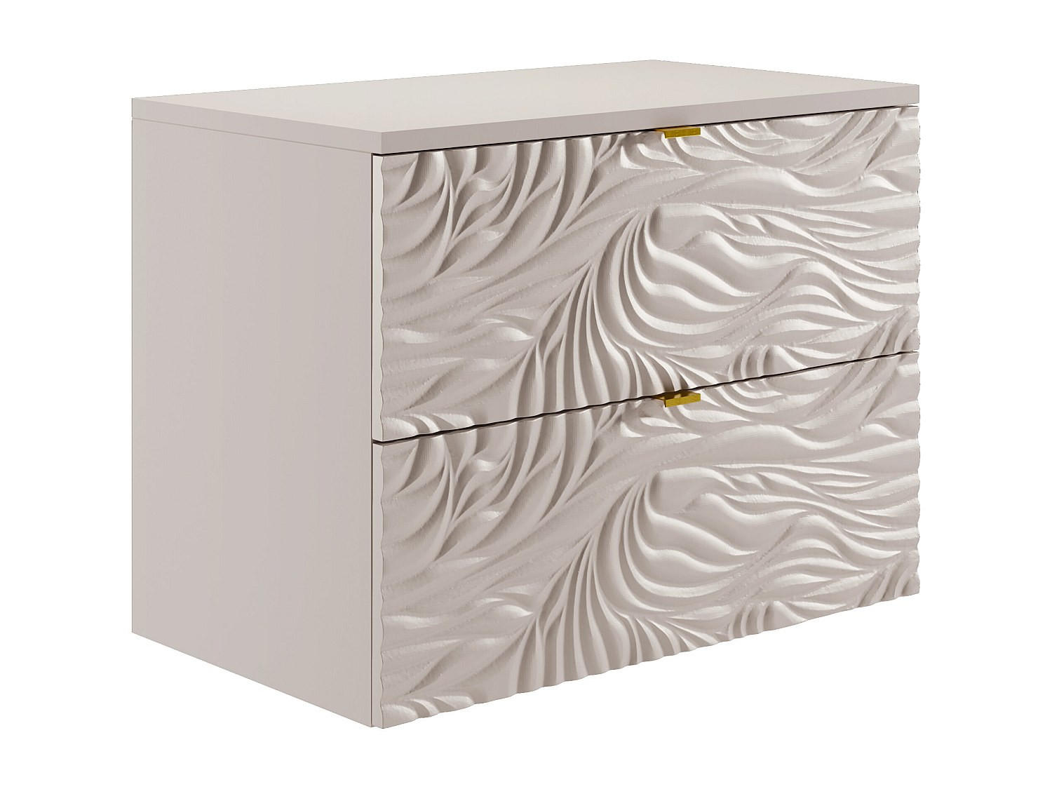 WASCHBECKENUNTERSCHRANK - 80 x 46 - holz - beige Rinarel - Beige, Holz (80/60/46cm) - Vente-Unique