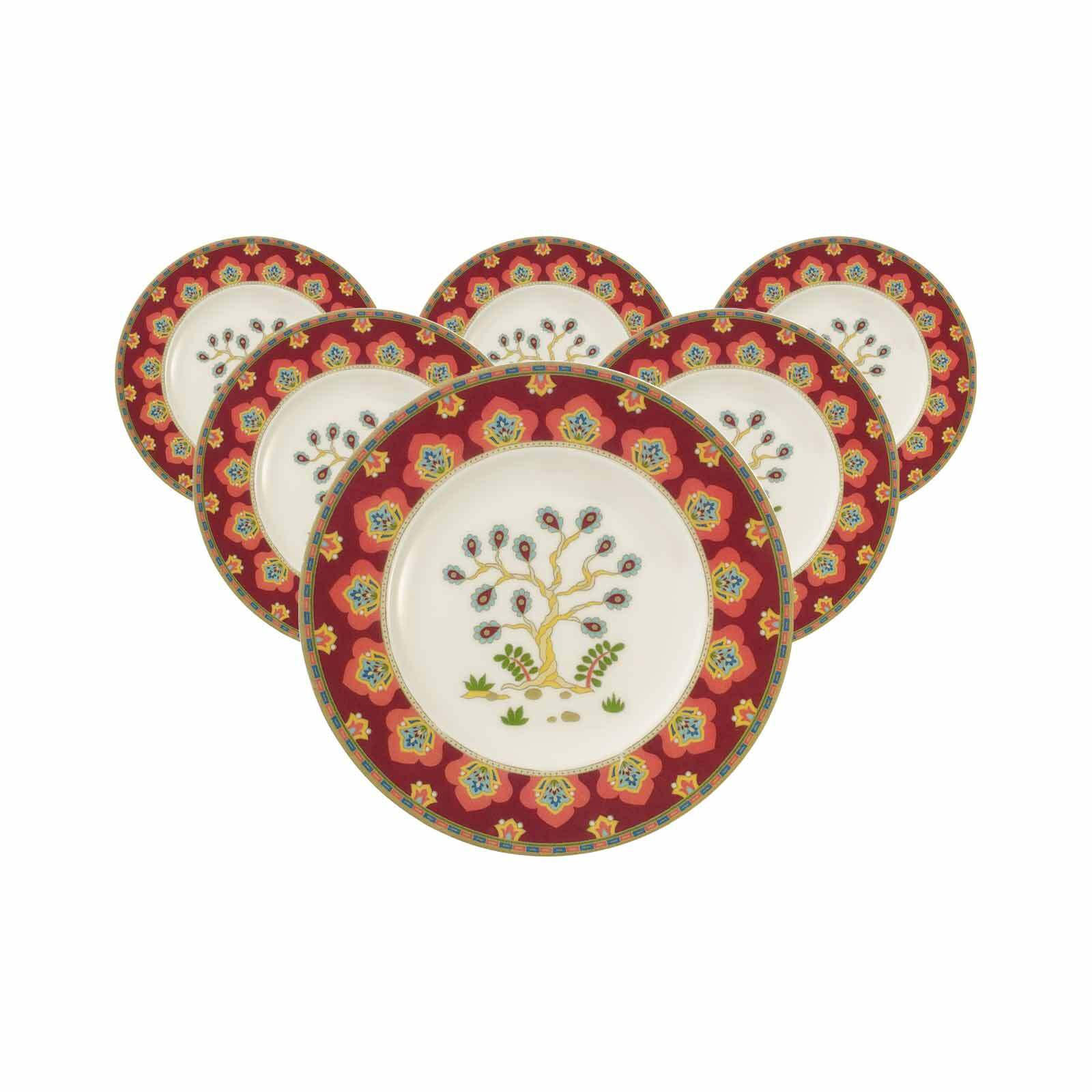 BROTTELLER Samarkand Rubin bunt ø 16,4 cm 6er Set - Multicolor, Keramik (16.4cm) - Villeroy & Boch