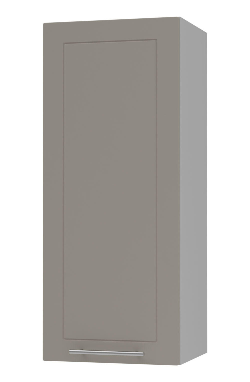 KÜCHENHÄNGESCHRANK Kvantum W4/40 Beige Matt / Grau Matt 40 / 32,5 / 96cm - Beige/Grau, Holz/Holzwerkstoff (40/96/32.5cm) - Feldmann-Wohnen