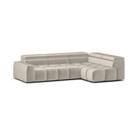 ECKSOFA Darcy - Beige, Holzwerkstoff/Textil (305/210cm) - Fun Möbel