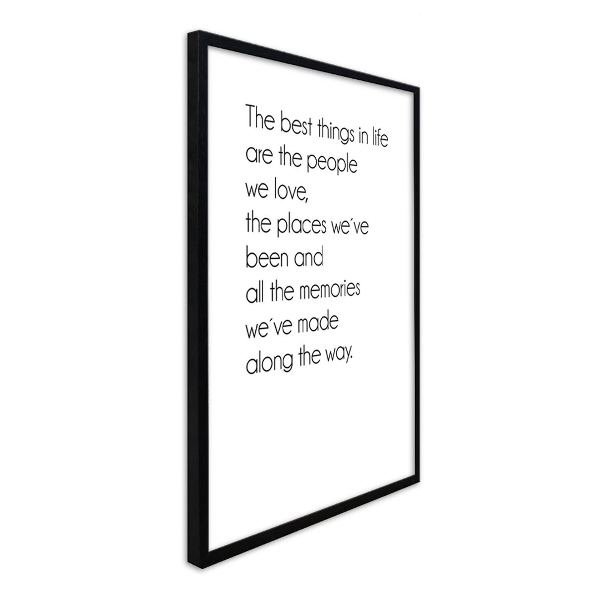 BILD mit Rahmen 2er Set 51x71 cm Spruch: Reisen Berge - Blau, Holz (51/71cm) - artissimo