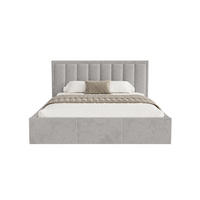 POLSTERBETT Sitia 140x200 cm, Hellgrau - Hellgrau, Textil (140/200cm) - Fedve