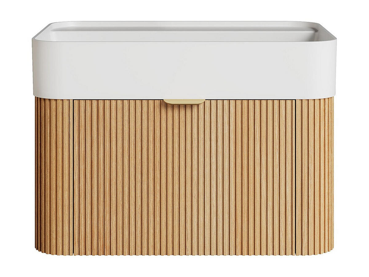 EINZELWASCHTISCH - 60 cmcm x 41 cmcm - Holz, Platte - Naturfarben Hell - BULMAS - Naturfarben, Holz (60/42/41cm) - Vente-Unique