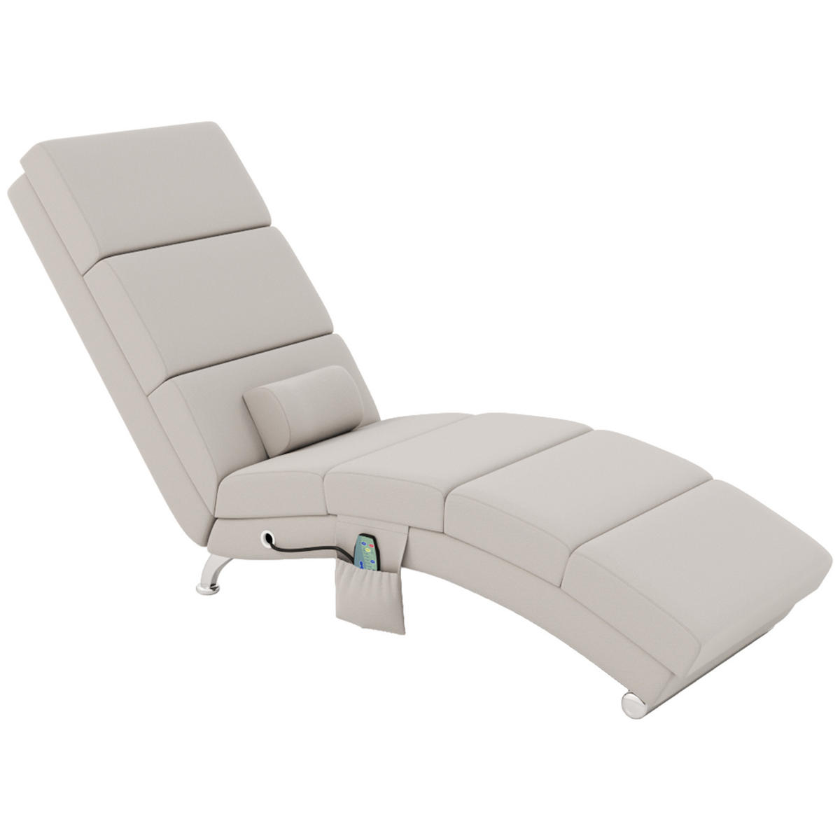 MASSAGESESSEL DE-15382 mit Massage- und Heizfunktion Creme - Creme, Metall (168/84/56cm) - ComfortXL