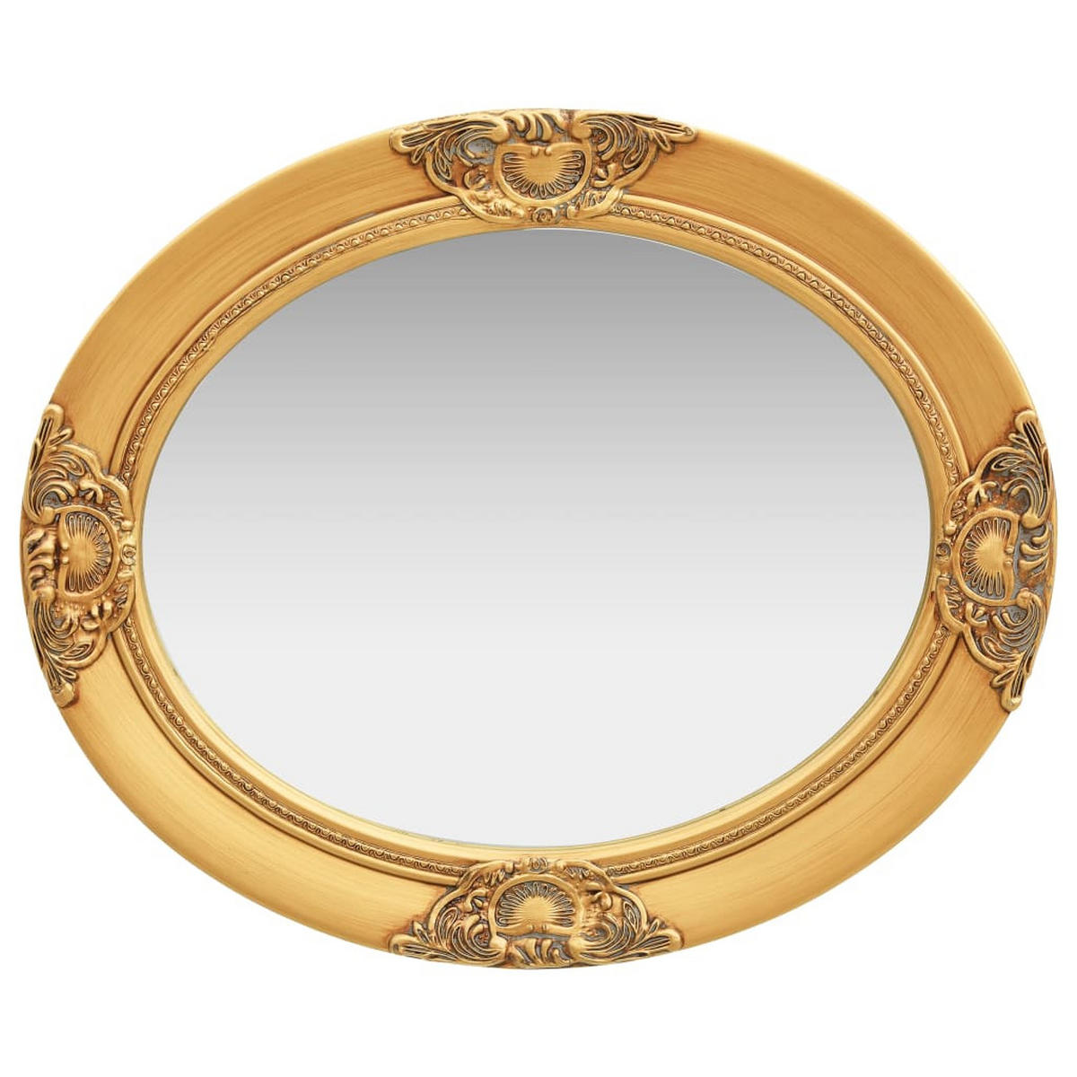 WANDSPIEGEL im Barock-Stil 50x60 cm Golden - Goldfarben, Holz (60/60/50cm) - furnicato