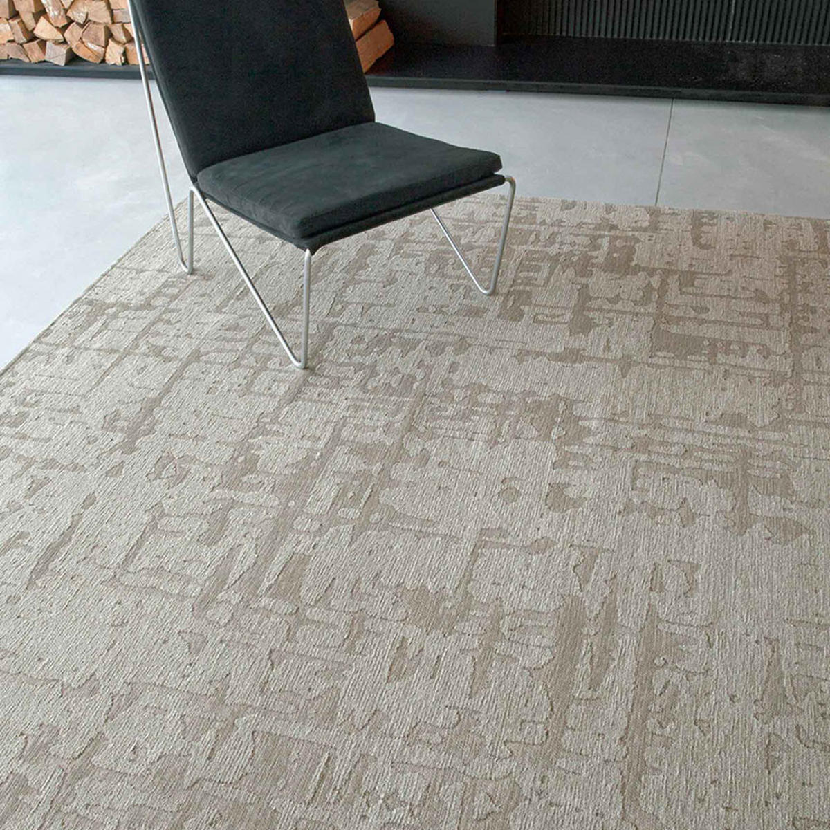 TEPPICH Dry Beige Structures Baobab 80/150 cm - Beige, Textil (80/150cm) - Louis De Poortere