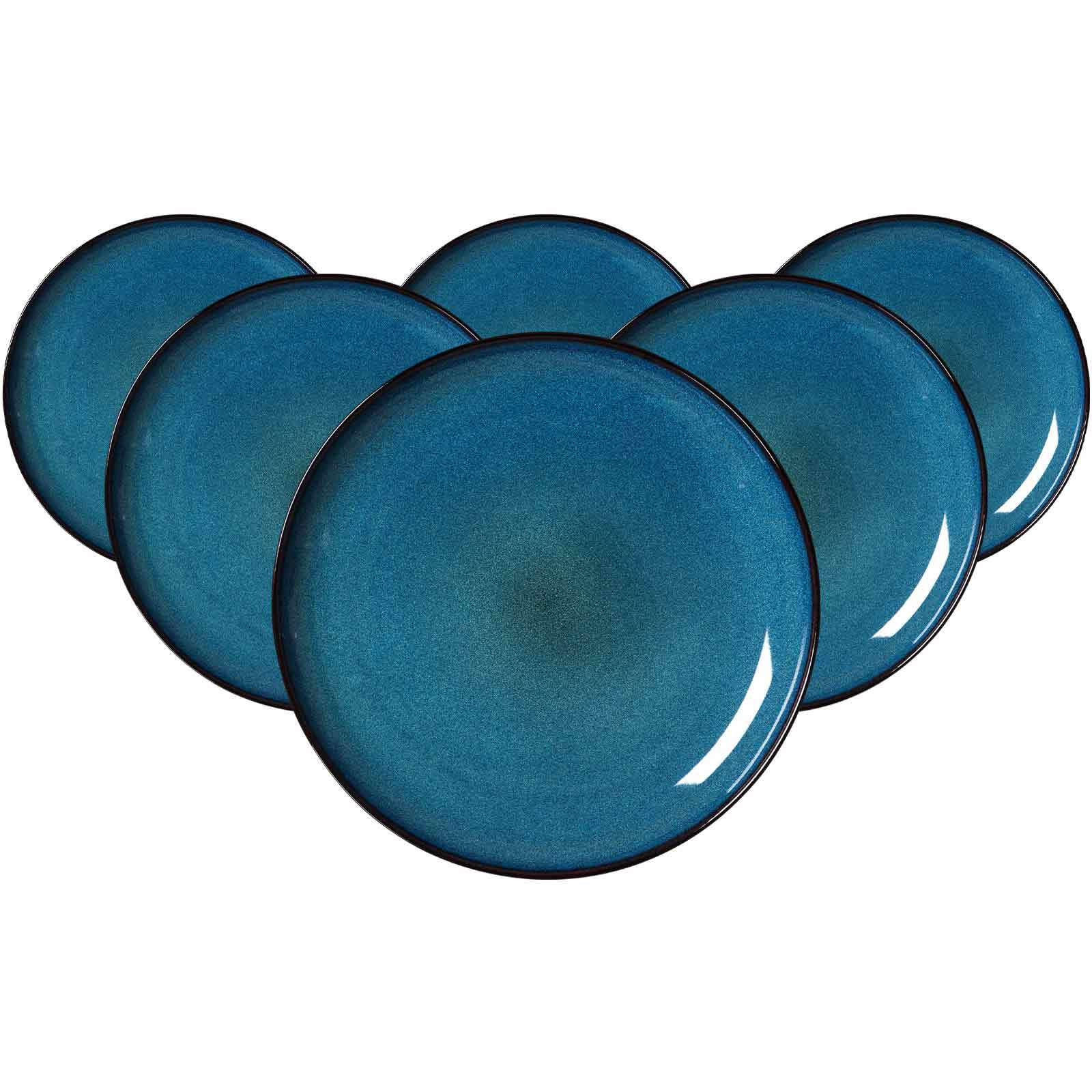 SPEISETELLER Bali blau ø 27,5 cm 6er Set - Blau, Keramik (27.5cm) - Ritzenhoff Breker