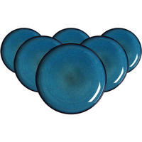 SPEISETELLER Bali blau ø 27,5 cm 6er Set - Blau, Keramik (27.5cm) - Ritzenhoff Breker