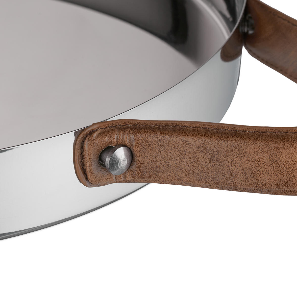 SERVIERTABLETT - Silberfarben, Kunststoff/Metall (50/4/35cm) - Relaxdays