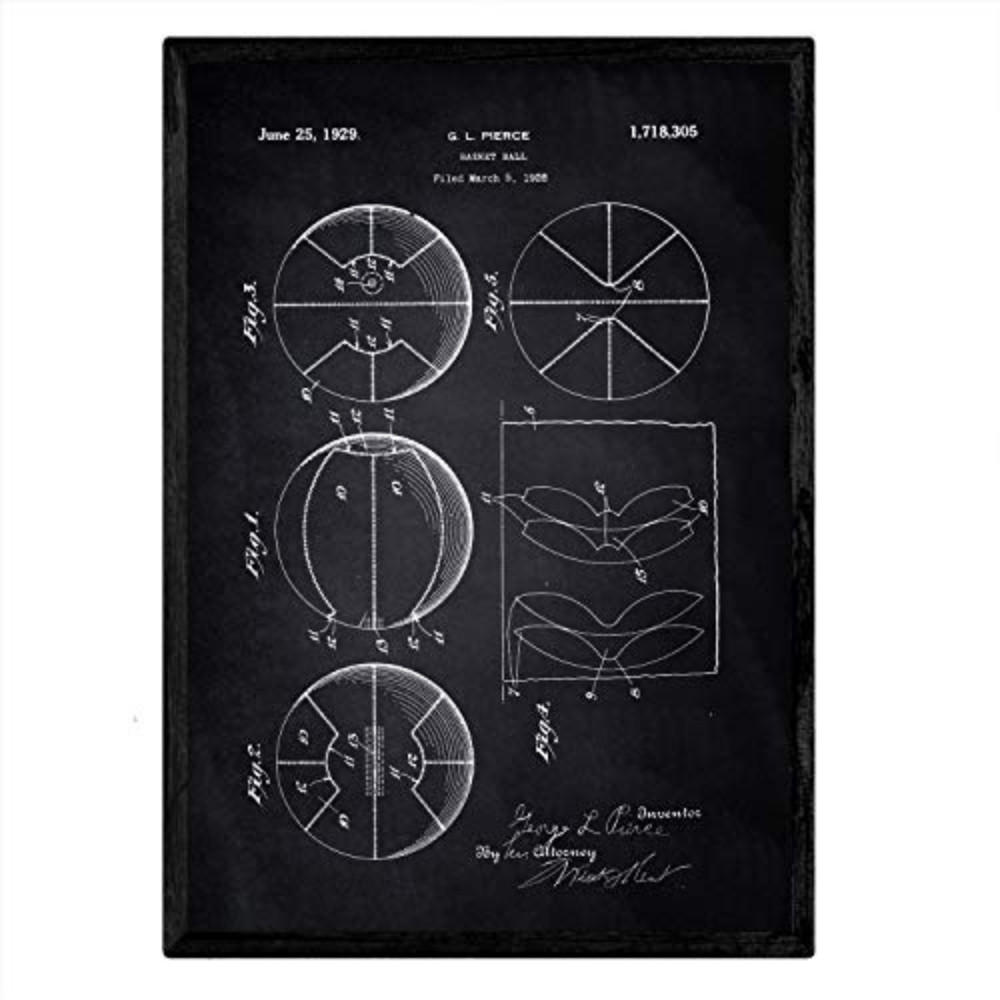 Nacnic Poster Schwarz 29.7x5x42 cm