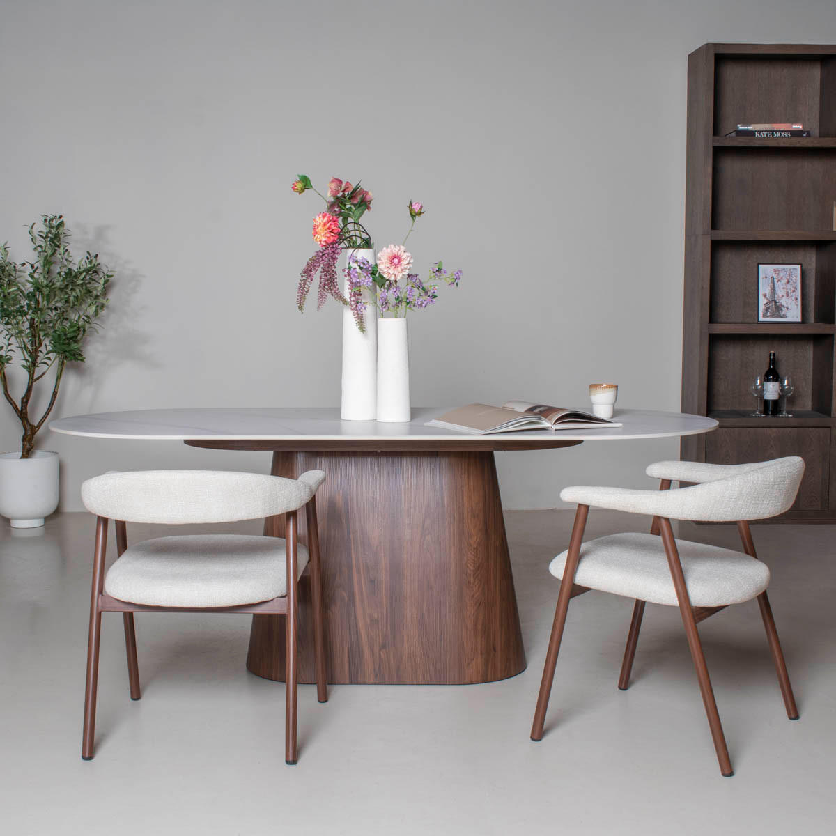ESSTISCH aus Keramik 200x90x75cm, dunkelbraun - Dunkelbraun, Holz (200/90/75cm) - Giga Meubel